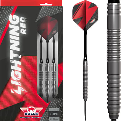 Bull's Lightning Red 80% - Dartpijlen - 21 Gram