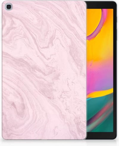 Samsung Galaxy Tab A 10.1 (2019) Tablet Back Cover Marble Pink - Origineel Cadeau Vriendin