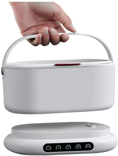 Ultrasone Reiniger - Sieraden Schoonmaker - Dagelijkse Reiniging - 45000HZ Hoge Frequentie - 500ml Tank - Wit