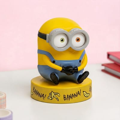 Minions Bob Mini 3D Icon Light, officieel gelicentieerde 3D figuur LED‑lamp verzamelobject voor kinderen, slaapkamer‑ en woondecoratie, filmmerchandise – Paladone