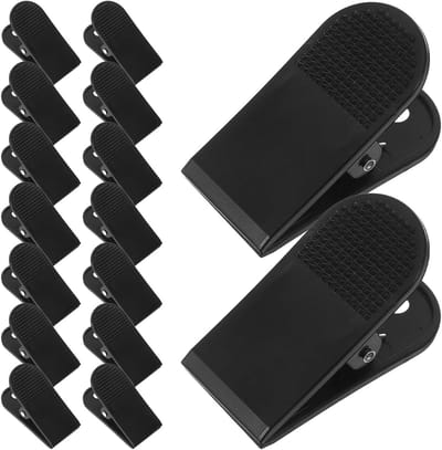 Loopband Sleutel - Noodstop Clip - Veilig Trainen - Universele Compatibiliteit - 16 Stuks - Zwart