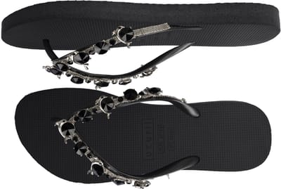 Uzurii | Teenslippers | Dames | Zwart | Maat 37/38