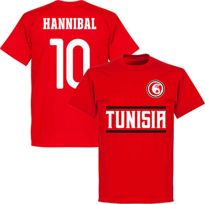 Tunesië Hannibal 10 Team T-Shirt - Rood - XS