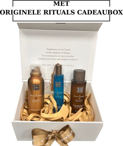 Rituals - Hammam - Geschenkset - Body Lotion Mousse 150 ml + Massage Oil 100 ml + Hair&Body Mist 50 ml in Originele RITUALS Cadeaubox