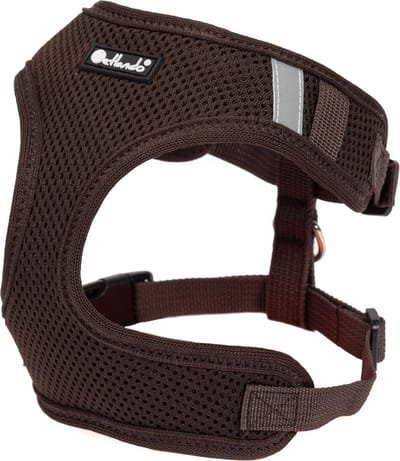 Petlando Hondenharnas Mesh Vest Mokka - Hondentuig - Xs 18-26/32-41 Cm