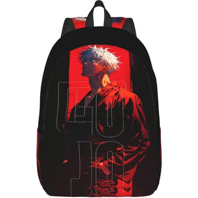 Mode Jujutsu Kaisen Rugzak funko Mochilas Dubbel Gebruik Kamperen Stevige Schouder Rugzak (as the picture,16 inches)