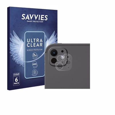 Savvies - Screenprotector voor Apple iPad Pro 11" 2025 (ALLEEN Camera Lens) - Folie Beschermfolie transparant 6 Stuks