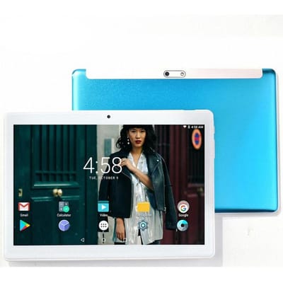 Tablet PC 10.1 Inch Android 11 Octa Core 4GB/64GB Tablet 3G LTE Telefoongesprek GPS 1280*800 IPS met Cover Case Add Case blauw