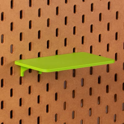 Standaard plankje vlak voor Ikea Skadis Pegboard 16x10 cm - Groen - Display