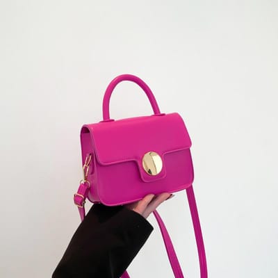 Populaire Kleine Tas voor Dames Lente Eenvoudig en Modieus Klein Vierkant Tasje Casual Forens Eén-schouder Crossbody Tas pink