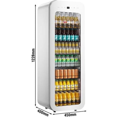 GGM Gastro Getränkekühlschrank - 105 Liter - schmal - mit 1 Glastür