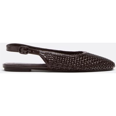 Stradivarius Gevlochten slingback ballerina's  BRUIN 35