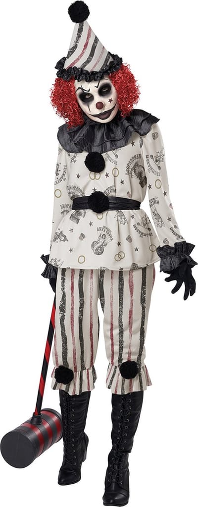 Vegaoo - Spookachtig clown kostuum voor volwassenen
