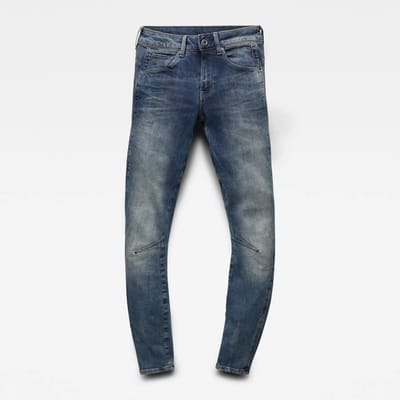 G-star Arc 3d Mid Waist Skinny Spijkerbroek Blauw 27 / 28 Vrouw