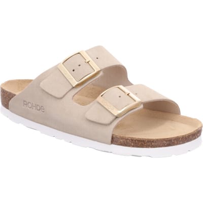 Rohde 5590 02 Slippers Beige Suede Dames - Beige - 37