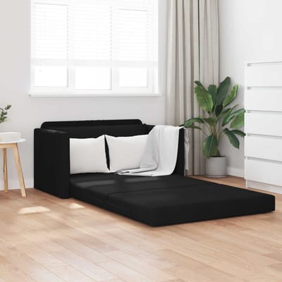 vidaXL - Slaapbank - Zwart - 124 - x - 71 - x - 78 - cm - Stof