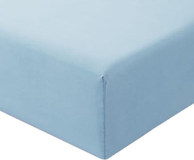 Hoeslaken 90x200 cm - Zacht Microvezel Jersey - Lichtblauw - Geschikt voor Matrassen tot 25 cm