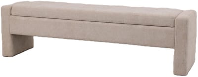 PTMD - Bankje Sidney - Beige - 160x41x45cm