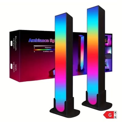 RGB Gaming Light Bars – 2-Delige Set – Muziek & Rhythm Sync – 16 Miljoen Kleuren – Afstandsbediening – USB LED Verlichting voor Gaming & Desk Setup