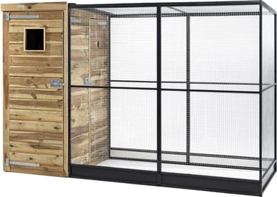 Wood Selections Volière Thomas - Vogelkooi - vogelhuis voor buiten - papegaaienkooi - dierenverblijf - Vogelren - vogelverblijf