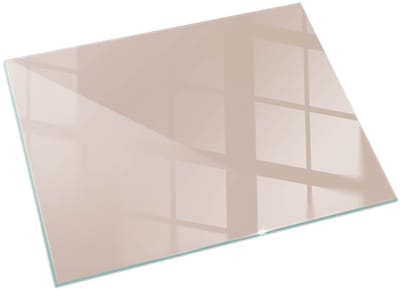 Tulup Kachel Vloerplaat - Kleur Lichtbruin Vloerplaat Voor Kachel - 60 cm x 40 cm - Oranje Onderplaat Kachel - Rechthoek Kachel Vloerplaat - Plaat Onder Houtkachel - Vloerplaat Openhaard - Plaat Voor Onder Houtkachel