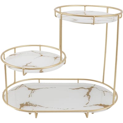 Make-up Plank Organizer IJzer Glas Stijlvol Modern Badkamer Aanrecht Organizer voor Cosmetica Parfum