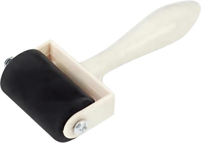 Rubberen Rol Printmaking Tool – Houten Handvat – Inktroller voor Art en Craft – Maat S – Schildergereedschap – Kleine Rubberrol