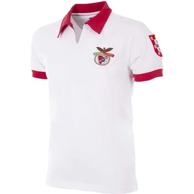 COPA Football - SL Benfica 1968 Uit - Retro Voetbalshirt - Heren - S - Wit