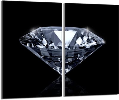TMK ArtDeko - Beschermplaat voor Fornuis - Glas - Diamant Uitvoering
