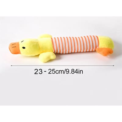 Schattig Pluche Eend Geluidsspeelgoed Knuffel Piepend Dier Piep Hondenspeelgoed Tandenpoetsen Hondenkauwtouw Speelgoed Huisdier Hondenaccessoires Speelgoed