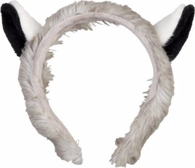 Carnaval verkleed ringstaart maki aap hoofdband met oortjes/oren - dierenpak - kinderen