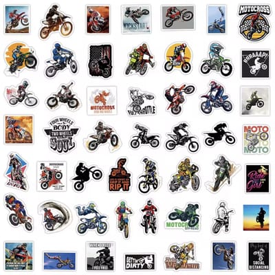 CHPN - Stickers - mixed stickers - Motor stickers - Verschillende Motor stickers - Sticker - 50stuks - Mix - Cadeau - Laptop stickers - Motor liefhebbers