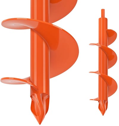 Professionele Grondboor voor Tuin, 31 x 7.5cm, Ideaal voor Het Graven van Plantgaten, Hecken en Posten met Verlengde Spiraal voor Efficiënt Graven