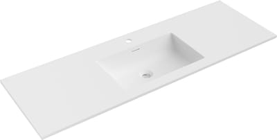 Mexen Otis inbouw wastafel 141 x 46,5 cm, wit mat - 25181401