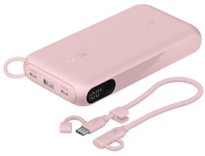 Belkin Power Bank 20W 20000 mAh met display – Roze