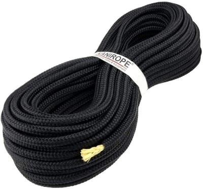 Gevlochten Touw - Aramid Kern Koord - Robuust Bevestigen - Hoge Treksterkte - 5mm 30 Meter - Zwart