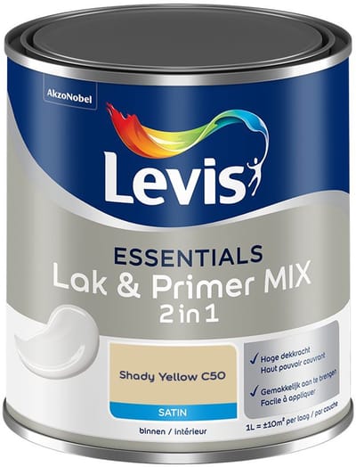 Levis - Essentials Lak & Primer Mix - Shady Yellow C50 - Mengverf - 1 L