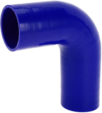 Dailygoods- Koelvloeistofslang 63 mm ID - 150 mm Lengte - 90 Graden - Siliconen Slang - Blauw - Hoge Temperatuur Bestendig - Siliconenslang