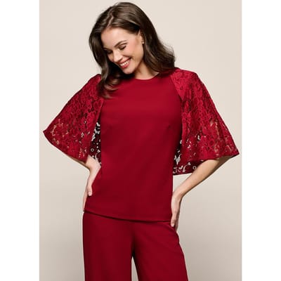 Katherina Top Bordeaux