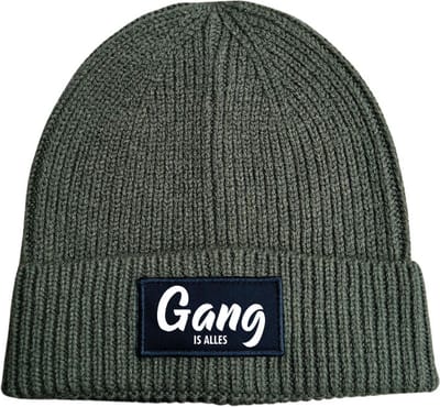 Gang is alles wintermuts rib gebreid military green - soBAD. | Wintersport | Après ski outfit Warme Muts voor Volwassenen | Heren en Dames Beanie