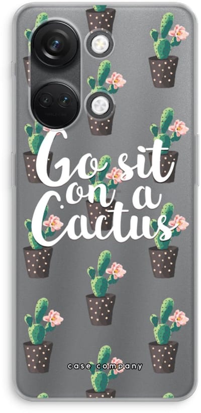 Case Company® - Hoesje geschikt voor OnePlus Nord 3 hoesje - Cactus quote - Soft Cover Telefoonhoesje - Bescherming aan alle Kanten en Schermrand