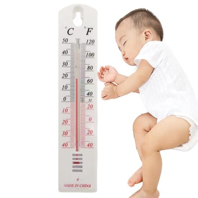 Temperatuurmeter Binnen Buiten - Weerindicator Monitor - Nauwkeurig Meten - Breed Meetbereik - 218 x 46 cm