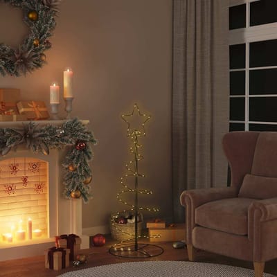 vidaXL - LED-kerstboom - 80 - LEDs - warm - wit - 120 - cm