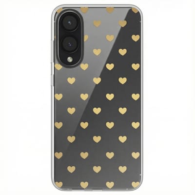 imoshion Hoesje - Geschikt voor Samsung Galaxy S25 Edge - Design hoesje - Golden Hearts