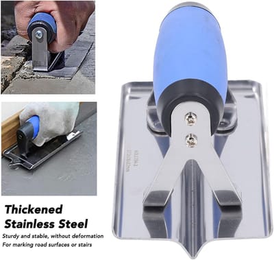 Betonnen Groover - Troffel Pleisterbord - Beton Afwerken - Vermindert Scheuren - 1/2 inch Diep - Zilver