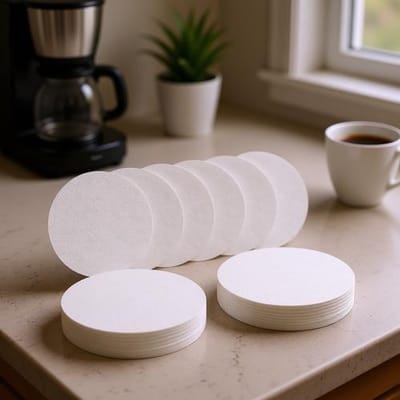 Koffiefilters 100 stuks – 58 mm Rond Papieren Filter voor Koffiezetapparaten & Espressomachines – Milieuvriendelijk & Zonder Bleekmiddel
