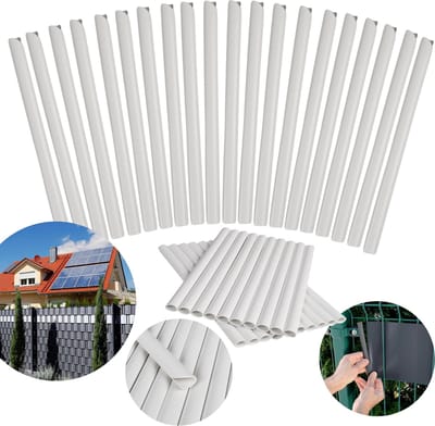 Bevestigings Clips voor Vlechtband montagemiddelen voor afscherming 19 cm, 20 stuks