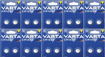 Varta CR1632 Lithium Knoopcel Batterij 20 Stuks