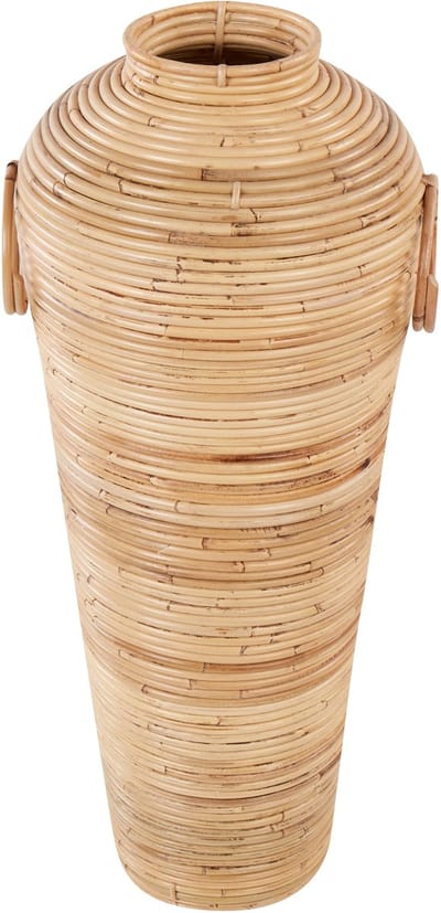 ELATIA - Decoratieve vaas - Natuurlijk - 70 cm - Rotan