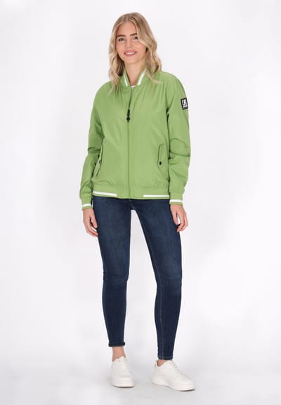 Schmuddelwedda college jack Dames lichtgroen